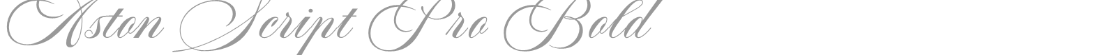 Aston Script Pro font preview